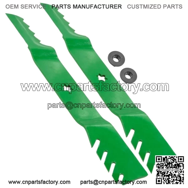 112-0315 1120315 42" Deck Blades w/ Nuts for Toro LX420 LX423 LX425 LX426 LX427 - Image 4