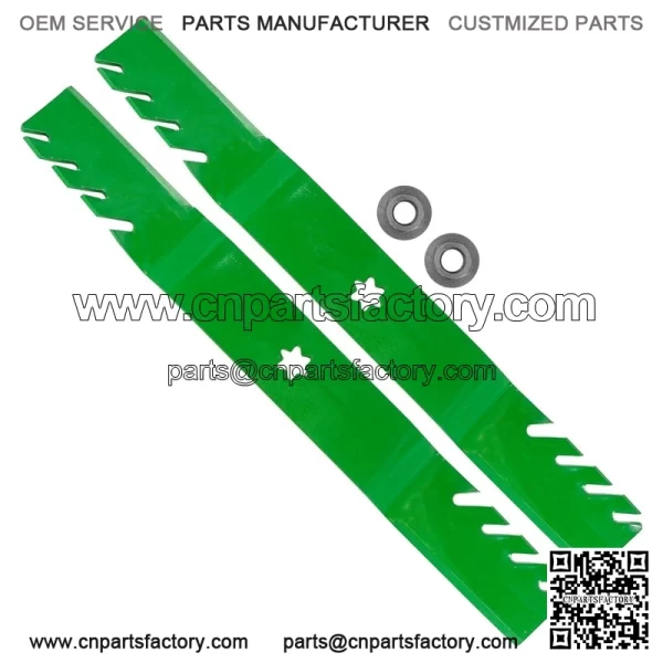 112-0315 1120315 42" Deck Blades w/ Nuts for Toro LX420 LX423 LX425 LX426 LX427 - Image 5