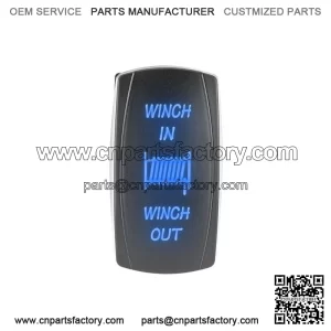 Blue Backlif Winch Control Rocker Switch Fit Can-am Polaris Honda Kawasaki UTV