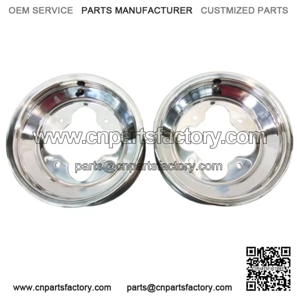 A5 10" 10x5 3+2 Front Aluminum Wheels Rims Polished YFZ450 Banshee Raptor - Image 2