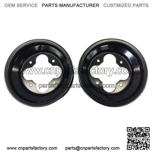 BLACK A5 10" 3+2 FRONT ALUMINUM ROLLED LIP WHEELS RIMS YFZ450 YFZ450R RAPTOR - Image 2