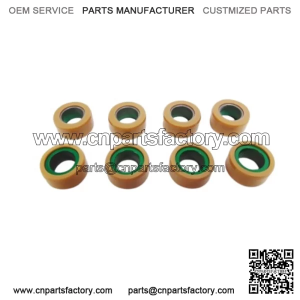 OEM Arctic Cat ATV 15G Green Clutch Rollers 1 Set of 8) 3306-843 - Image 2