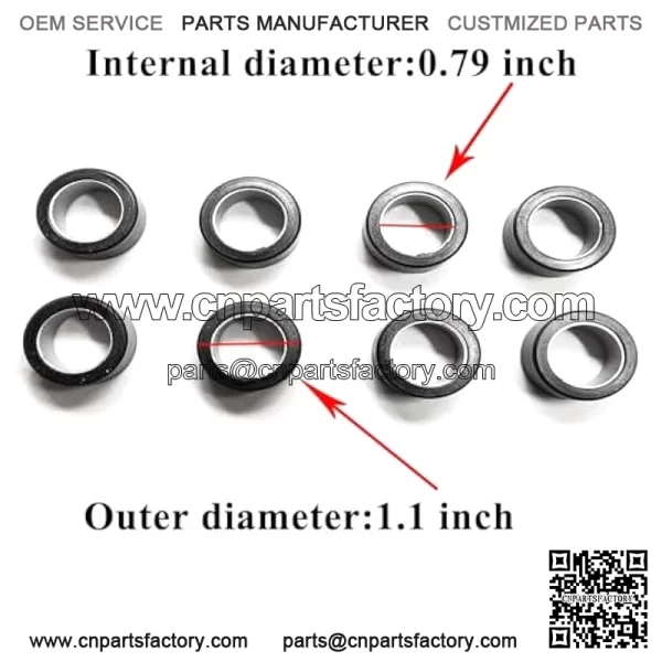 Hisun Clutch Roller Weights 18 Grams 8 Pack Replacement for Hisun UTV ATV 450 500 550 700 750 Coleman Axis Bennche Cub Cadet Replacement for YAMAHA RHINO 660 07-12 GRIZZLY 550 660 700 04-07 - Image 3