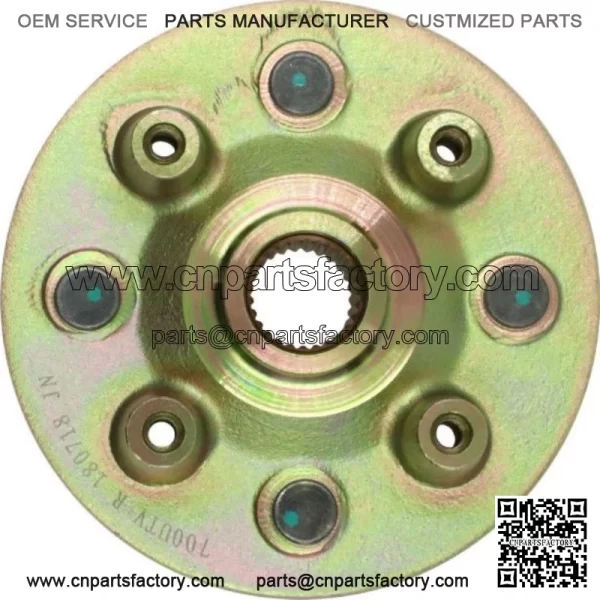 Wheel Hub - Front, UTV, Hisun, 700cc, 27 Spline Trivalent zinc - Image 3