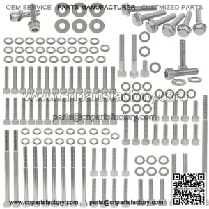 YAMAHA 2006 & UP YFM700R YFM 700 RAPTOR POLISHED STAINLESS ENGINE BOLT KIT SET