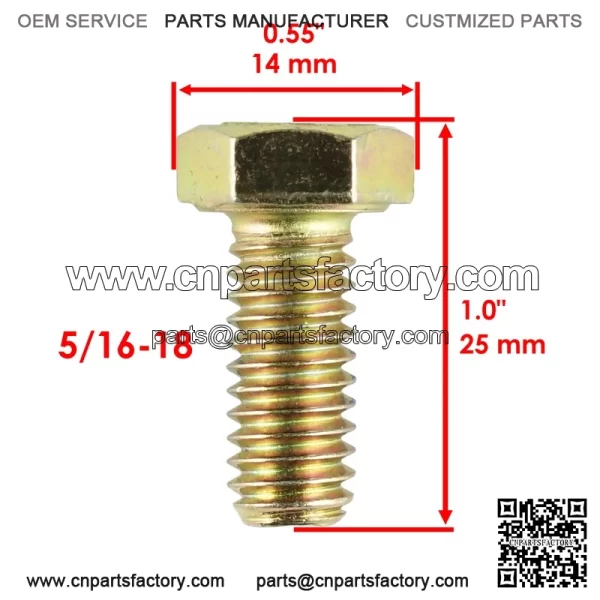 Polaris Scrambler 500 1997-2012 Front Disc Stud Bolts (4) - 7512325 7515363 - Image 2