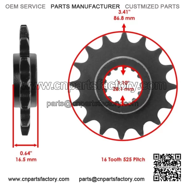 Drive Chain & Sprocket for Husaberg FC501 1994 / FC600 1994 23801-MEE-D00 - Image 2