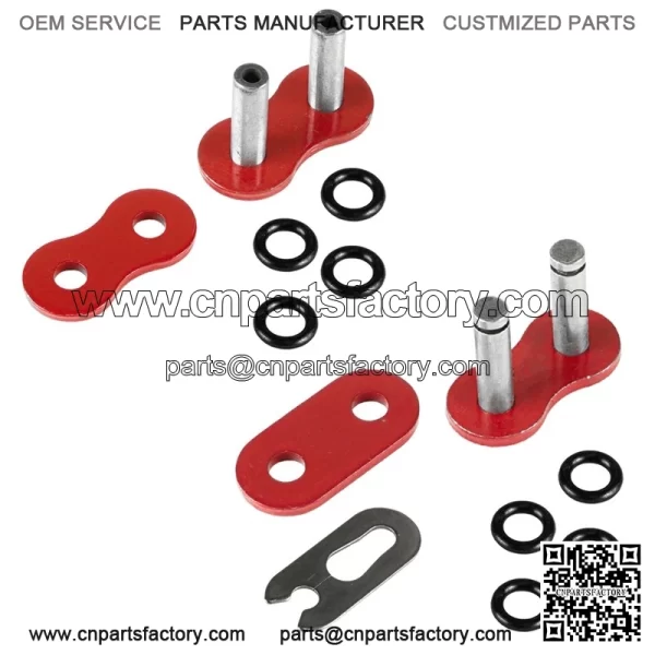 O-Ring Drive Chain for Honda TRX450R 2004 2005 2006 2007 2008 Red - Image 4