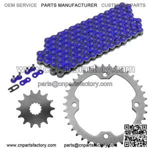 Blue Drive Chain And Sprockets Kit for Yamaha YFZ450 YFZ450V 2004-2013