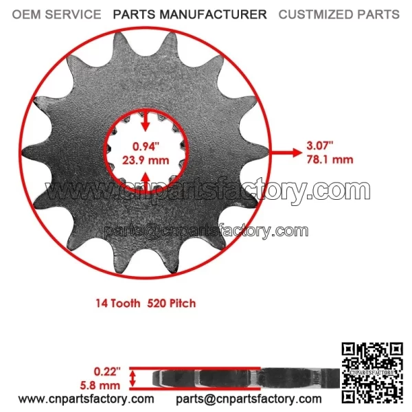 Blue Drive Chain And Sprockets Kit for Yamaha YFZ450 YFZ450V 2004-2013 - Image 2