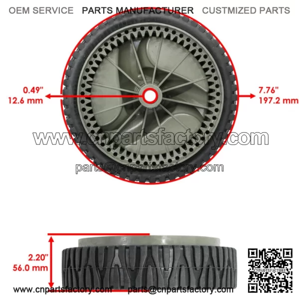 Front Drive Wheel For Husqvarna 51 MDT / 56 DHS / 56 SF / 56 SFE / 560 HS - Image 2