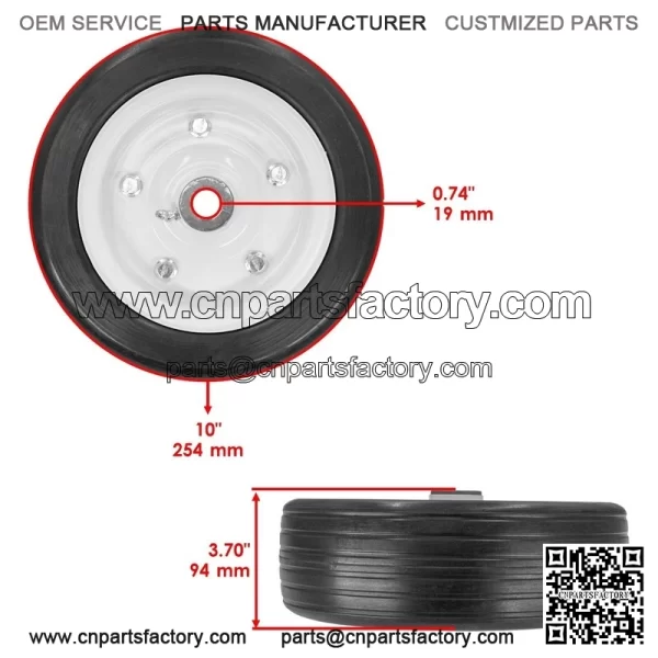 87750 87656 Caster Wheel for Bush Hog RDTH60 RDTH72 RFM60 TH48 TH60 TH72 - Image 2