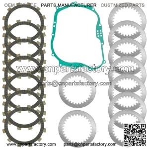 Clutch Friction w/ Steel Plates & Gasket Kit for Kawasaki Z250SL BR250 2014-2018