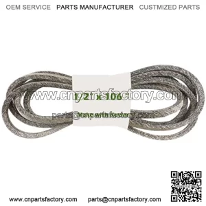 1/2 x 106 inch Lawn Mower Cutting Belt Pull Belt with Kevlar Replacement for Husqvarna AYP 532405143 584453101 Craftsman 7133156