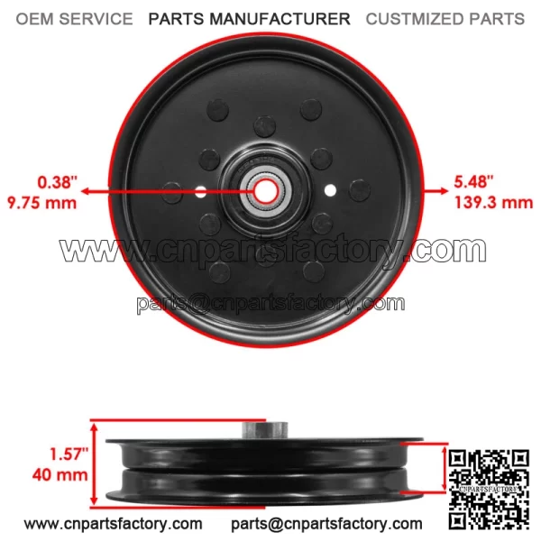 07352400 D28050 07300112 Deck Flat Idler Pulley For Ariens For Gravely - Image 2