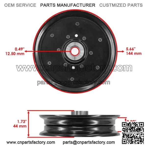 126123 126124 603988 52" Deck Idler Pulley For Hustler Raptor / Raptor Limited - Image 2