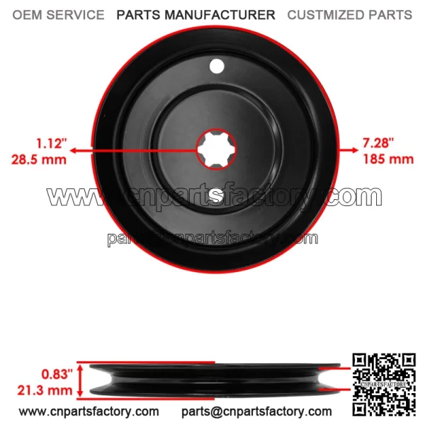 956-04002 956-04015 756-0981 756-04209 Drive Pulley & Belt For Cub Cadet LT1040 - Image 5