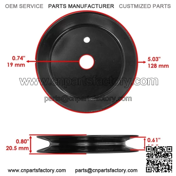 756-3096 Deck Spindle Pulley For MTD Cub Cadet 19A40013 19A40014 19B40013 - Image 2