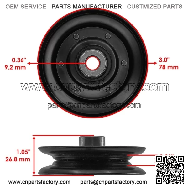 AM115682 AM128646 M114763 Drive Pulleys & Belt For John Deere GT242 GT262 GT275 - Image 2