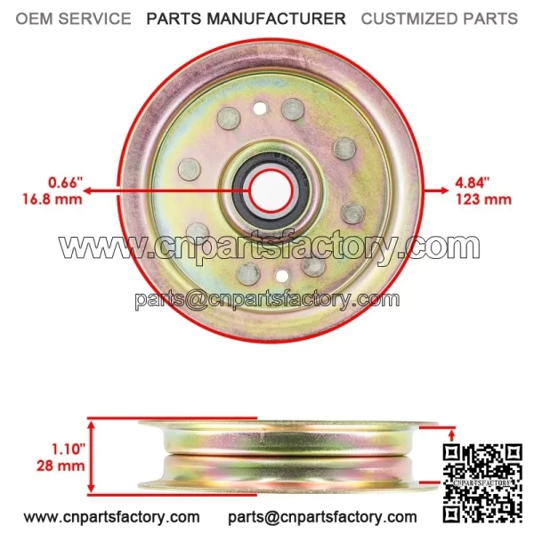 54" Deck Pulley For Toro X5450 XS5450 Titan ZX5420 ZX5400 / 116-3626 - Image 2