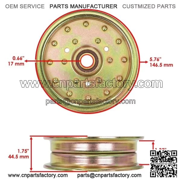116-4669 126-9197 99-8912 13739 1164669 1269197 Deck Pulley for Toro Exmark - Image 2