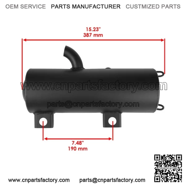 Polaris Scrambler 500 4X4/2X4 2000-2004 Exhaust Muffler Silencer Kit - Image 2