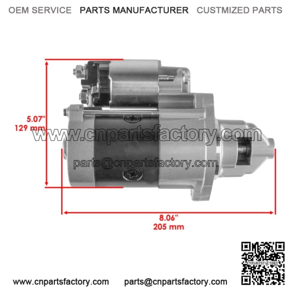 Starter for John Deere Z540M Z540R ZTrak Mower 12V CCW 10 Teet AUC12656 MIA11626 - Image 2