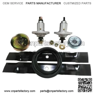 42" Mower Deck Rebuild Kit Fits JD LA115 100 Series Spindles Blades