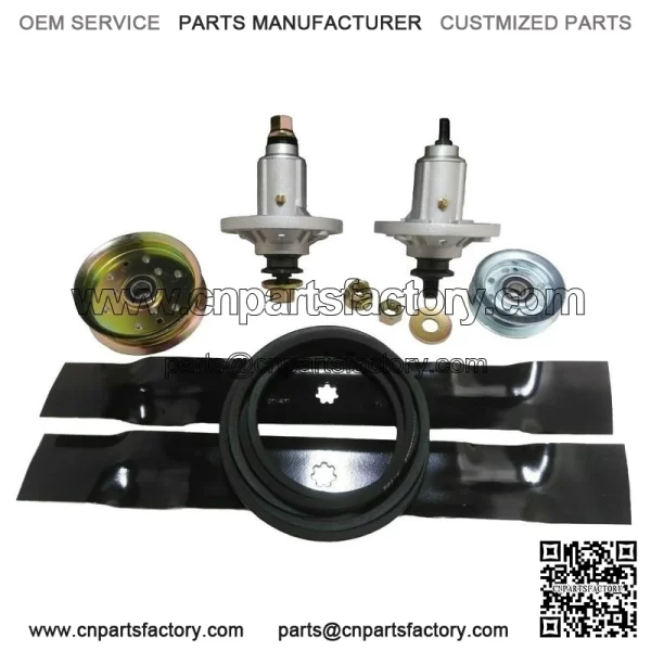42" Mower Deck Rebuild Kit Fits JD LA115 100 Series Spindles Blades
