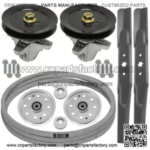 42" Deck Spindle Blade Belt Pulley Rebuild Kit for Cub Cadet LTX1040 42" Deck