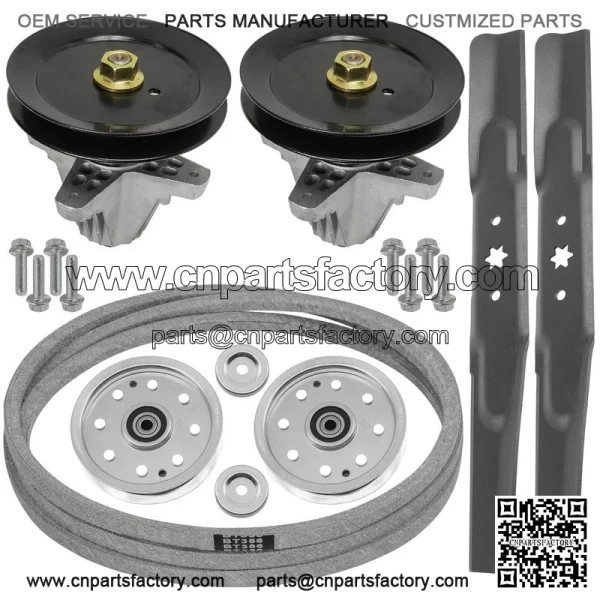 42" Deck Spindle Blade Belt Pulley Rebuild Kit for Cub Cadet LTX1040 42" Deck