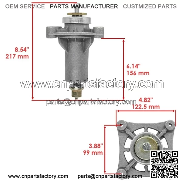 54" Deck Spindle with Pulley & Blade for Dixon D26BH54 960460013 532129861 - Image 2