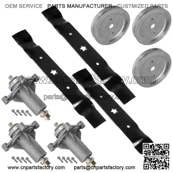 54" Deck Spindle with Pulley & Blade for Dixon D26BH54 960460013 532129861 - Image 5