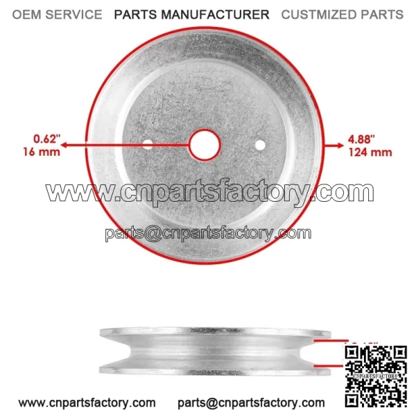 48" Deck Spindle & Pulley Blade for Husqvarna TS148X YT21548 YTH24K48 YTA24V48 - Image 3