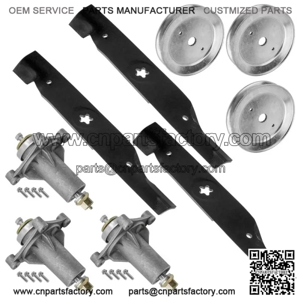 48" Deck Spindle & Pulley Blade for Husqvarna TS148X YT21548 YTH24K48 YTA24V48 - Image 5