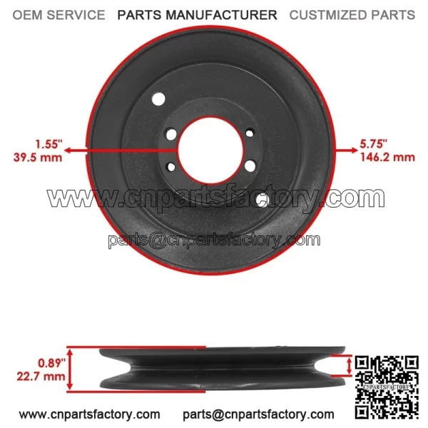 48" Deck Spindle Pulley & Blade for Ferris 5901047 HW48B PCM4818K HydroWalk - Image 4