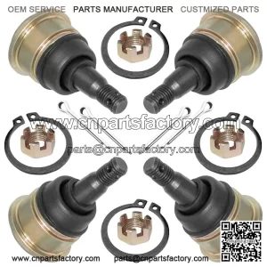 for Yamaha YFZ450X 10-11/ YFZ450 2004-13 Upper and Lower A-Arm Ball Joints 4 Pcs