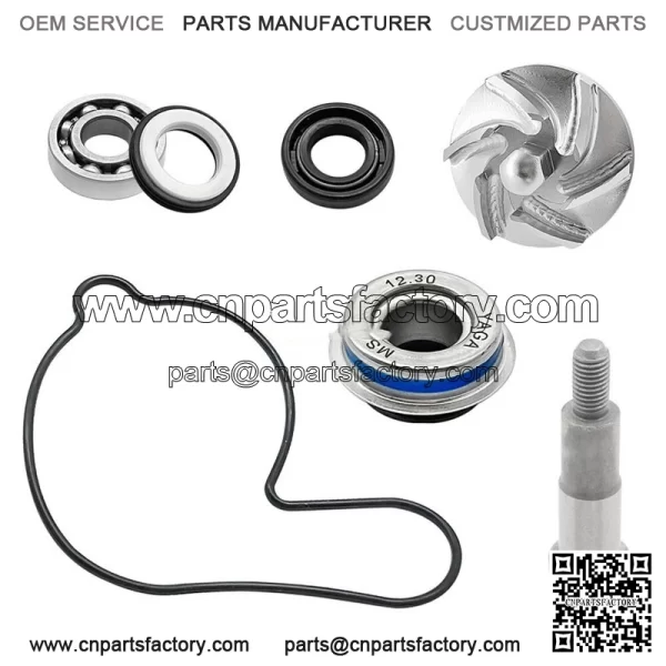 Water Pump Impeller Bearing Seal Shaft Kit for Honda TRX450R 2004 2005 2006-2009