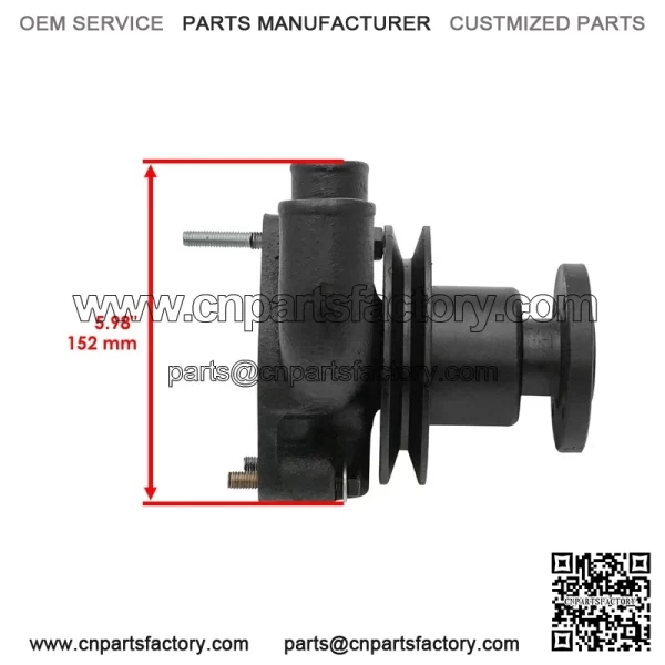 Water Pump w/ Pulley For Massey Ferguson 20 135 2135 230 235 245 739527M91 - Image 3