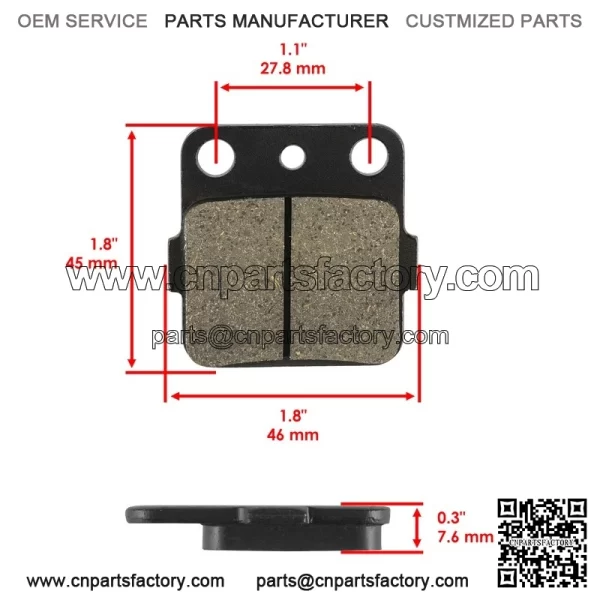 Rear Brake Pads for Kawasaki KLX 230 ABS KLX230 S SE KLX230R S 2017-2024 - Image 2