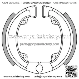 Rear Brake Shoes for Honda QR50 1983-1990