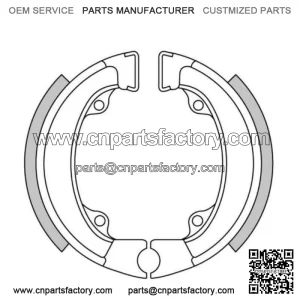 Rear Brake Shoes Fit HONDA QR50 1983 1984 1985 1986 1987 1988 1989 1990 S4S