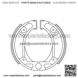 Brand New * * Rear Brake Shoes For HONDA QR50 50cc '91-98
