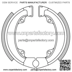 Brake shoes rear GF.1198 Honda or 50/PX 50/QR 50 and