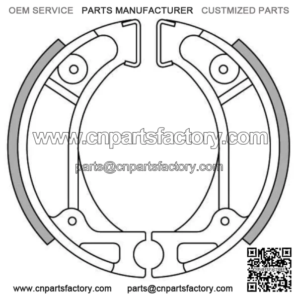 Rear Brake Shoes for Honda QR50 1991-1998