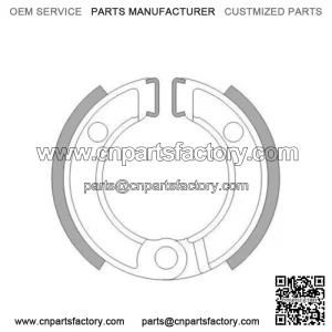 Front Brake Shoes Fit HONDA QR50 1991 1992 1993 1994 1995 1996 1997 1998 S4S