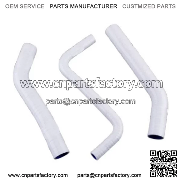 For 2006-2018 Honda TRX450R TRX450ER White Silicone Coolant Radiator Hose Kit