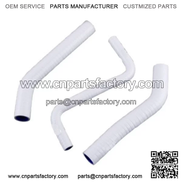 For 2006-2018 Honda TRX450R TRX450ER White Silicone Coolant Radiator Hose Kit - Image 2