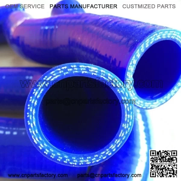 Blue For Yamaha YFZ450X 10-11/YFZ450R 2009-2013 Silicone Radiator Coolant Hoses - Image 3