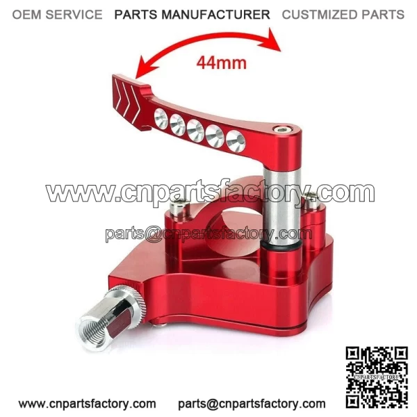 Thumb Throttle Assembly For Honda TRX 450R 450ER 300EX 400EX LT-R450 Billet Red - Image 2